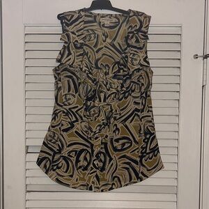 Stylish Women's Sleeveless Top with Ruffles